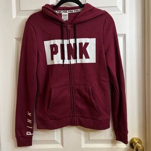 Victoria’s Secret pink zip up hoodie